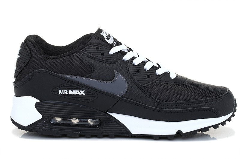 nike air max 90 essential chaussures de running homme, Soldes Sportswear Chaussures Nike Air Max 90 Essential Homme Noir Blanc Gris Frais 96229